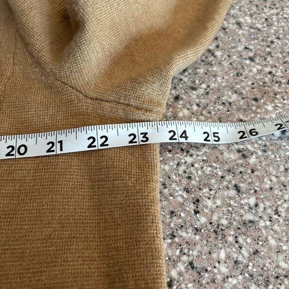 Talbots Plus 1X/ 2X  Merino Wool Knit Blazer Cardigan Tan Minimalist Old Money - Picture 11 of 12